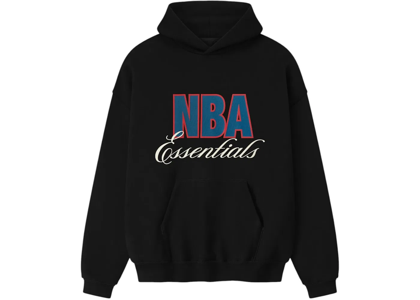 Мужской худи с принтом NBA 90s Hoodie Fear of God, Black