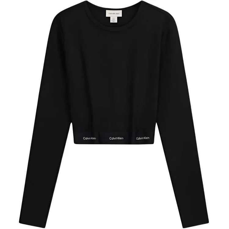 Женская футболка с круглым вырезом Calvin Klein, Space Black
