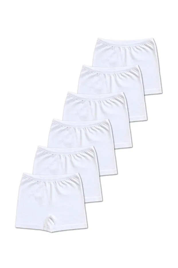 Детские трусы для девочек хлопковые 6 шт. Underwear Panfilia, White-Ecru