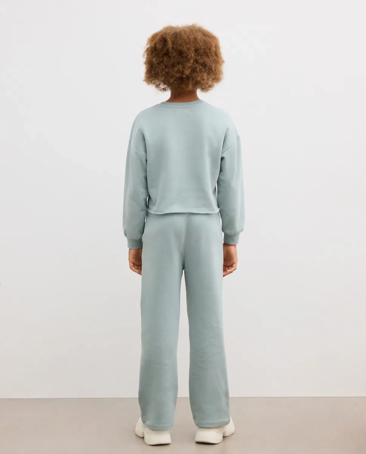 Детский комплект для девочки из футера с принтом Kids El Corte Inglés, Verde — фото 4