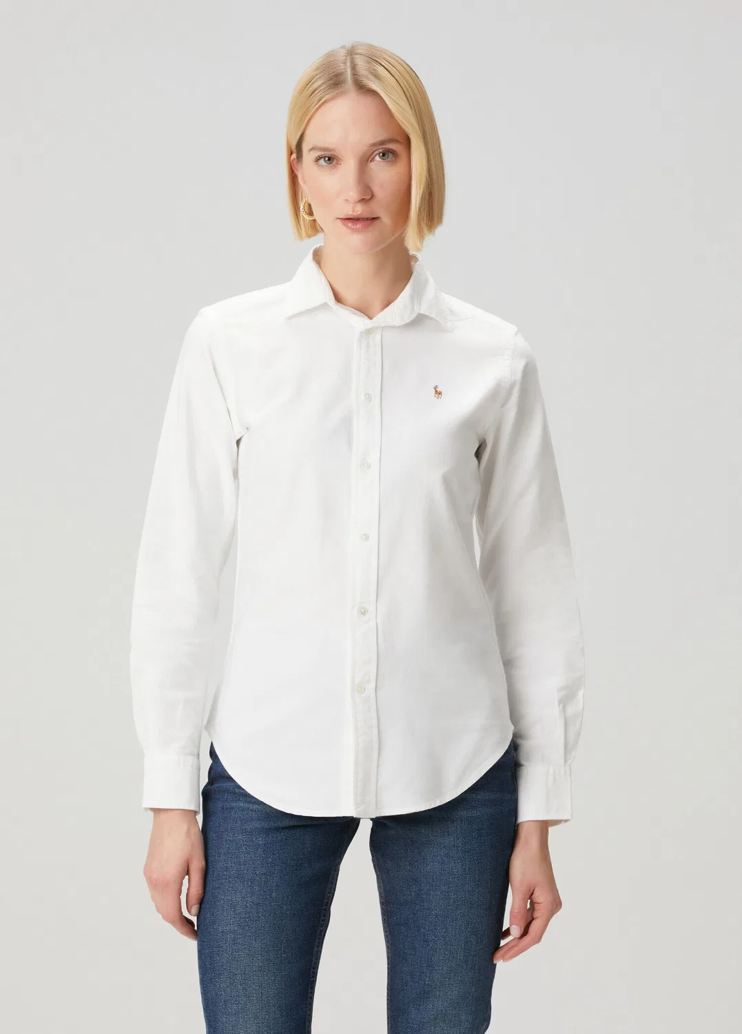 Рубашка Oxford Polo Ralph Lauren, белый — фото 3