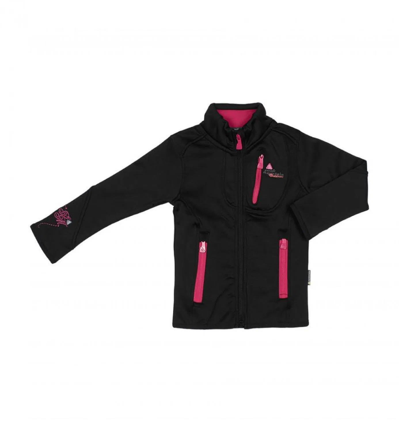 Детский флисовый свитшот для девочек Peak Mountain Shell, Schwarz