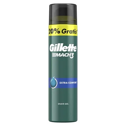 Гель для бритья увлажняющий Gillette Mach3 Extra Comfort, 200+40 мл