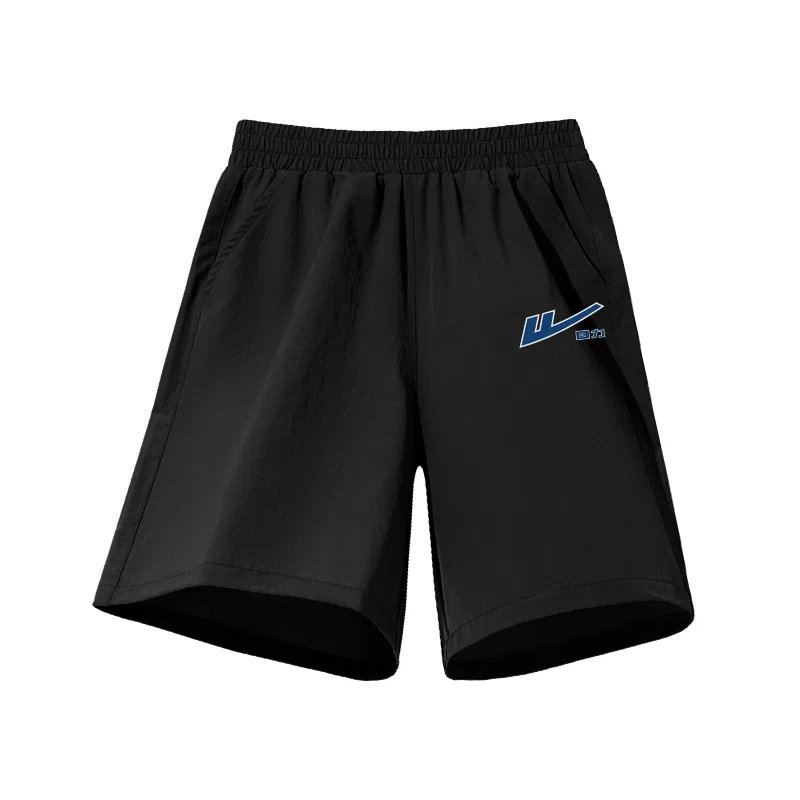 Детские шорты с принтом Black/H Silver Edge Blue Logo K WARRIOR