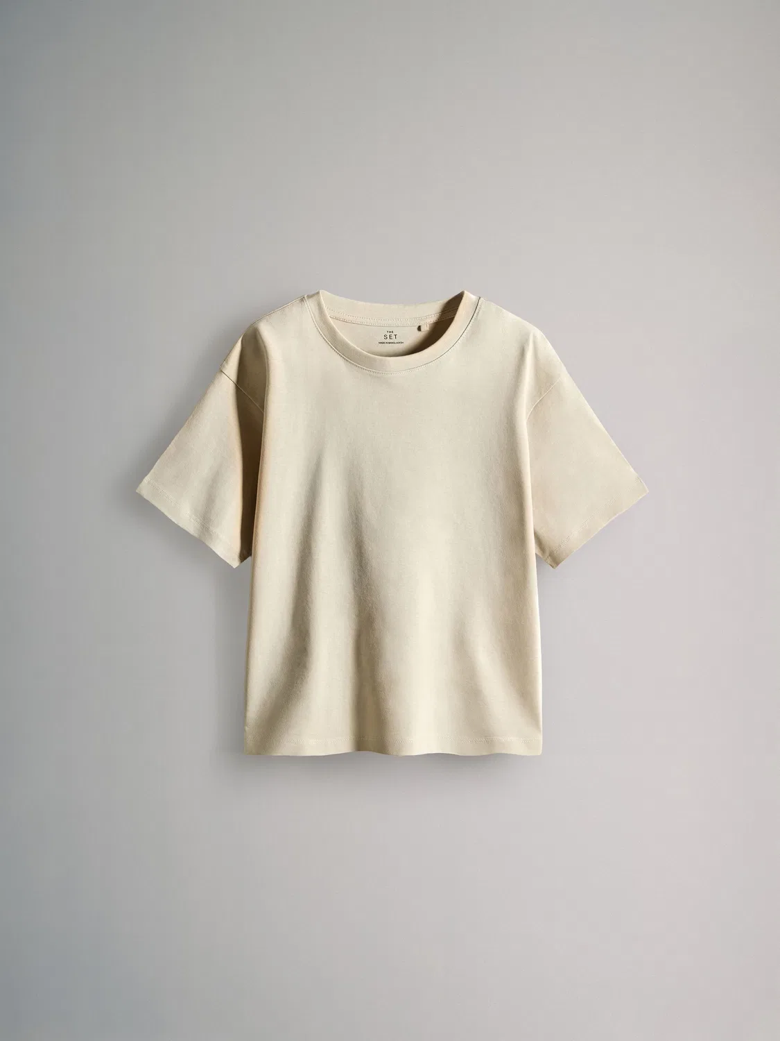 Футболка The Set 4 Pack Oversized Short Sleeve Cotton, Black/Khaki/Green/Cream — фото 2