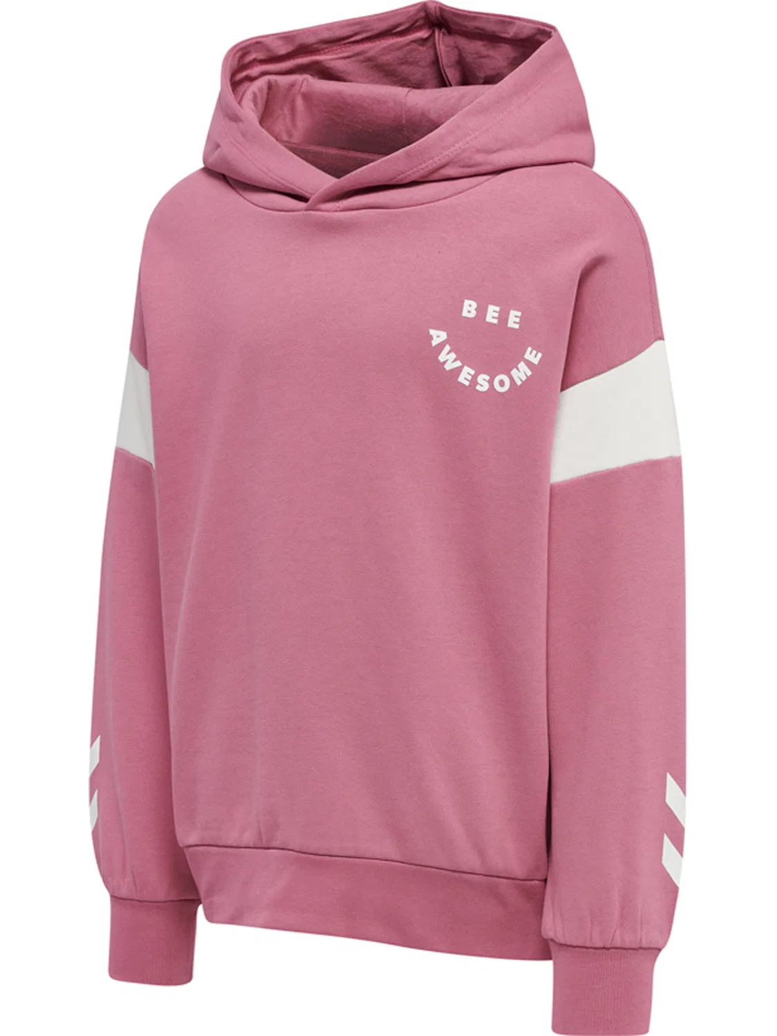Детское худи с принтом Hmloptimism Hummel, Rosa / Lotuspink / Hellrosa — фото 4