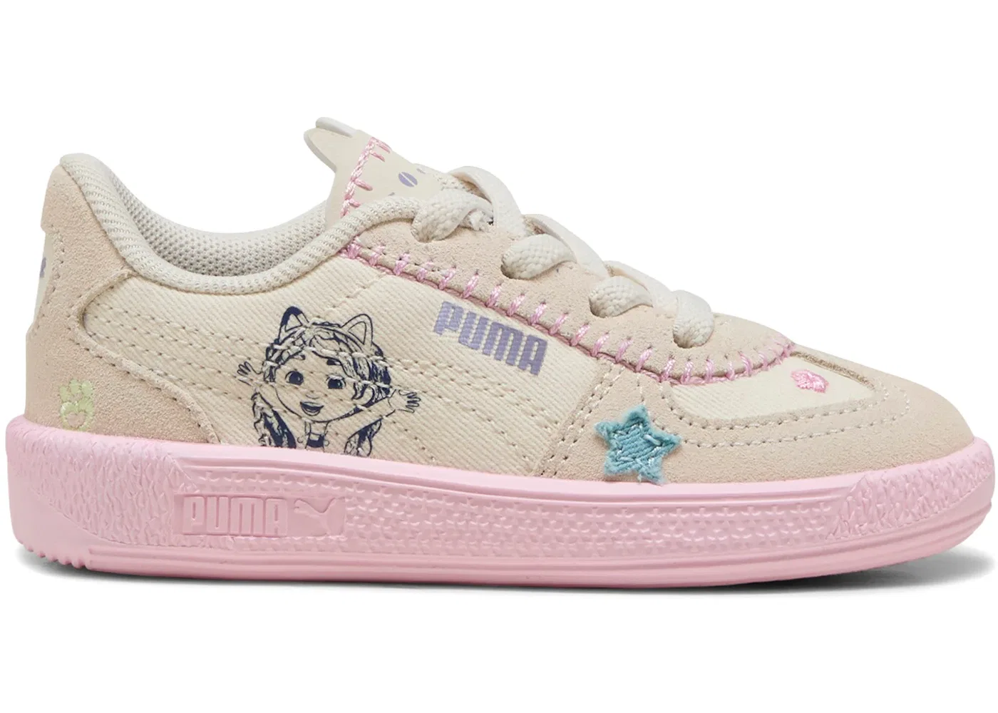 Детские кроссовки Lifestyle Puma Palermo Puma, Alpine Snow/Pearl Pink