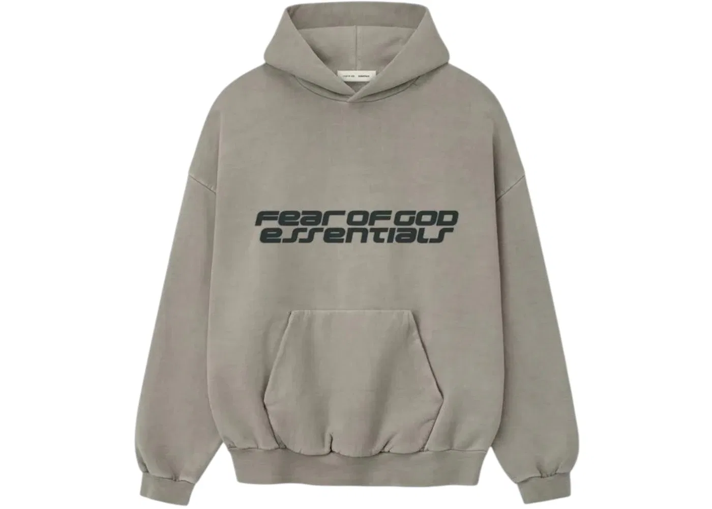 Мужская худи из плотного флиса Fear of God Essentials Heavy Fleece 90's Hoodie, Smoke Grey