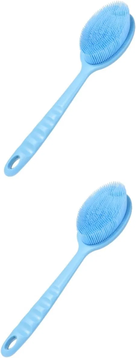Щетка для тела силиконовая POPETPOP, 2 шт, Blue