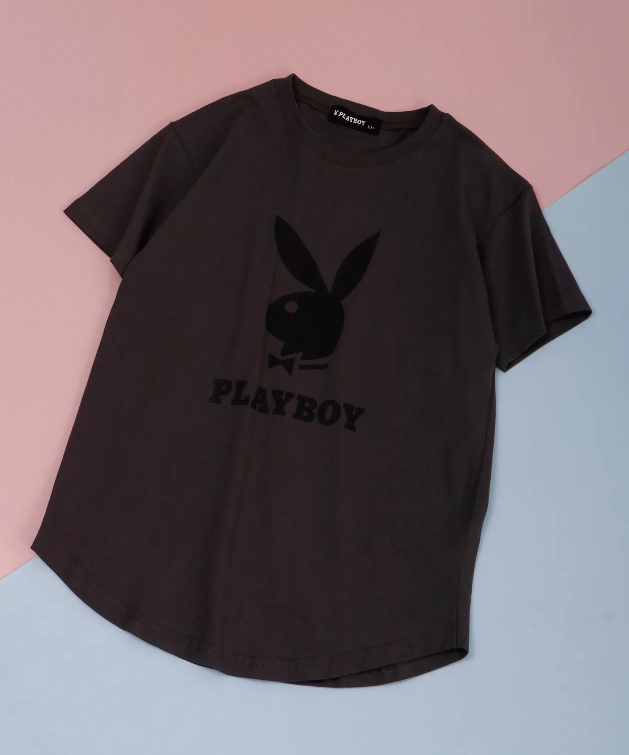Детская футболка с принтом PLAYBOY LOGO PRINT T-SHIRT PLAYBOY, Gray