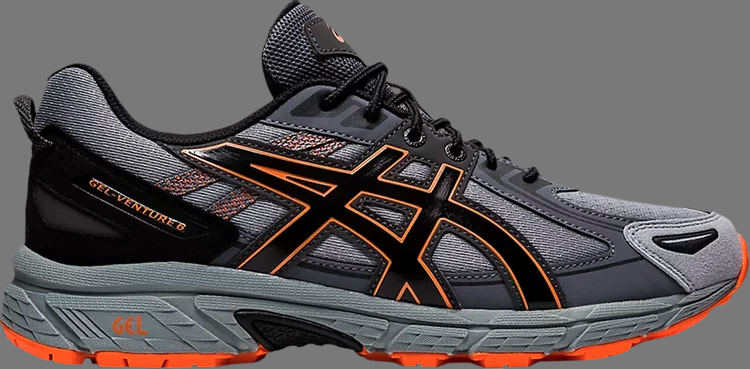 Кроссовки gel venture 6 'sheet rock' Asics, серый - фото