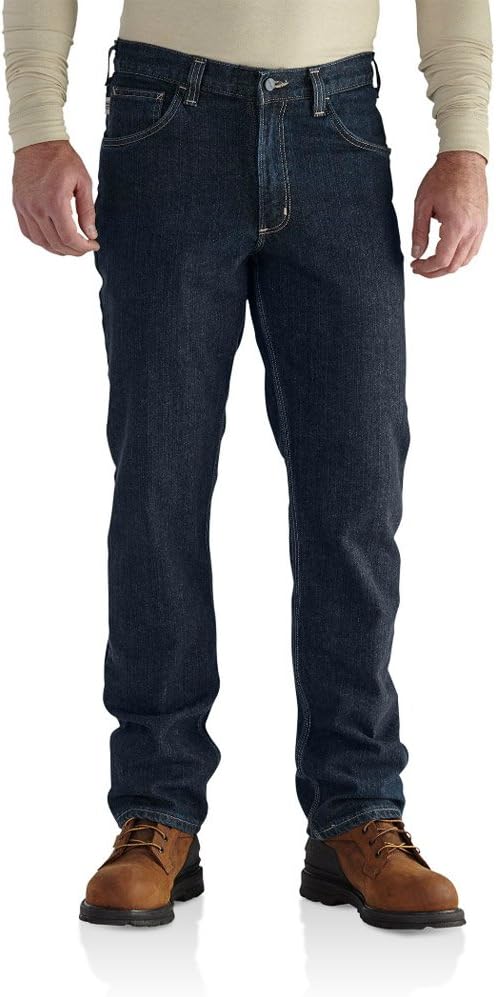 

Carhartt женские огнестойкие джинсы Rugged Flex Original Fit, Deep Indigo Wash