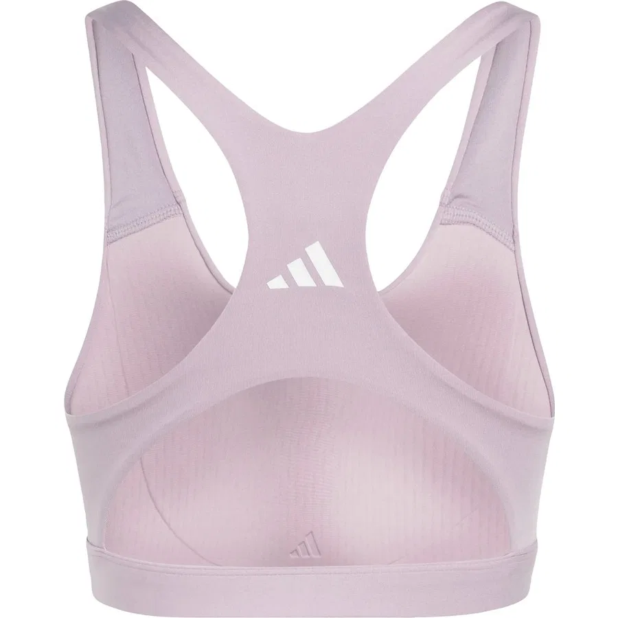 Спортивный бюстгальтер с высокой поддержкой Optime Essentials Workout adidas Performance, Фиолетовый — фото 4
