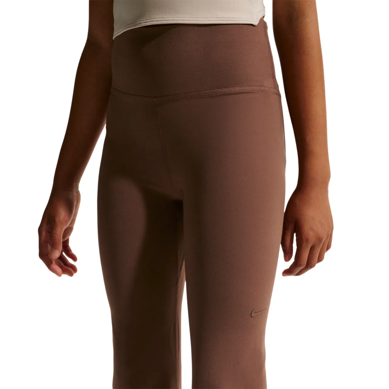 Женские леггинсы с высокой посадкой Nike Dri-FIT Mavn High Rise FL Tight, Fauna Brown