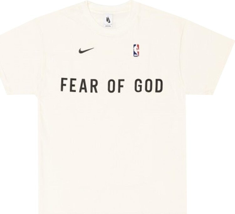 

Футболка Nike x Fear of God Warm Up T-Shirt 'Sail', кремовый, Бежевый, Футболка Nike x Fear of God Warm Up T-Shirt 'Sail', кремовый
