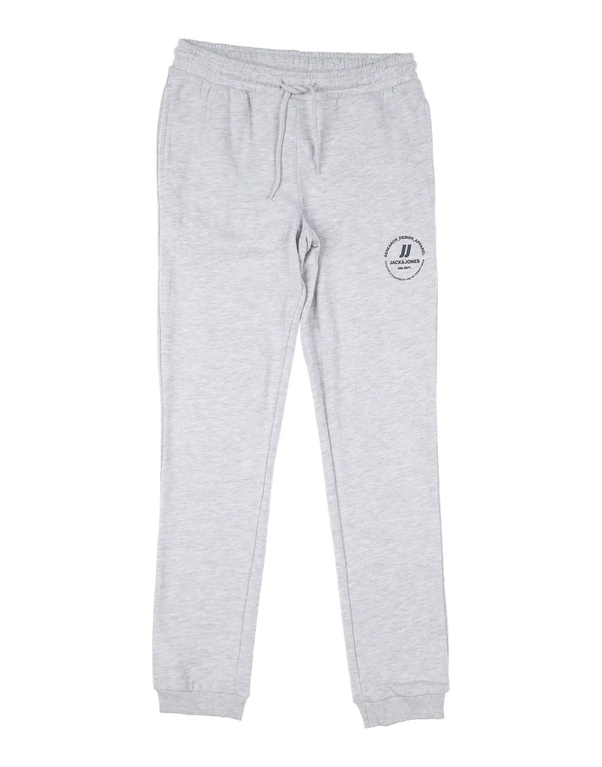 Детские спортивные штаны из футера с принтом Jack & Jones, светло-серый