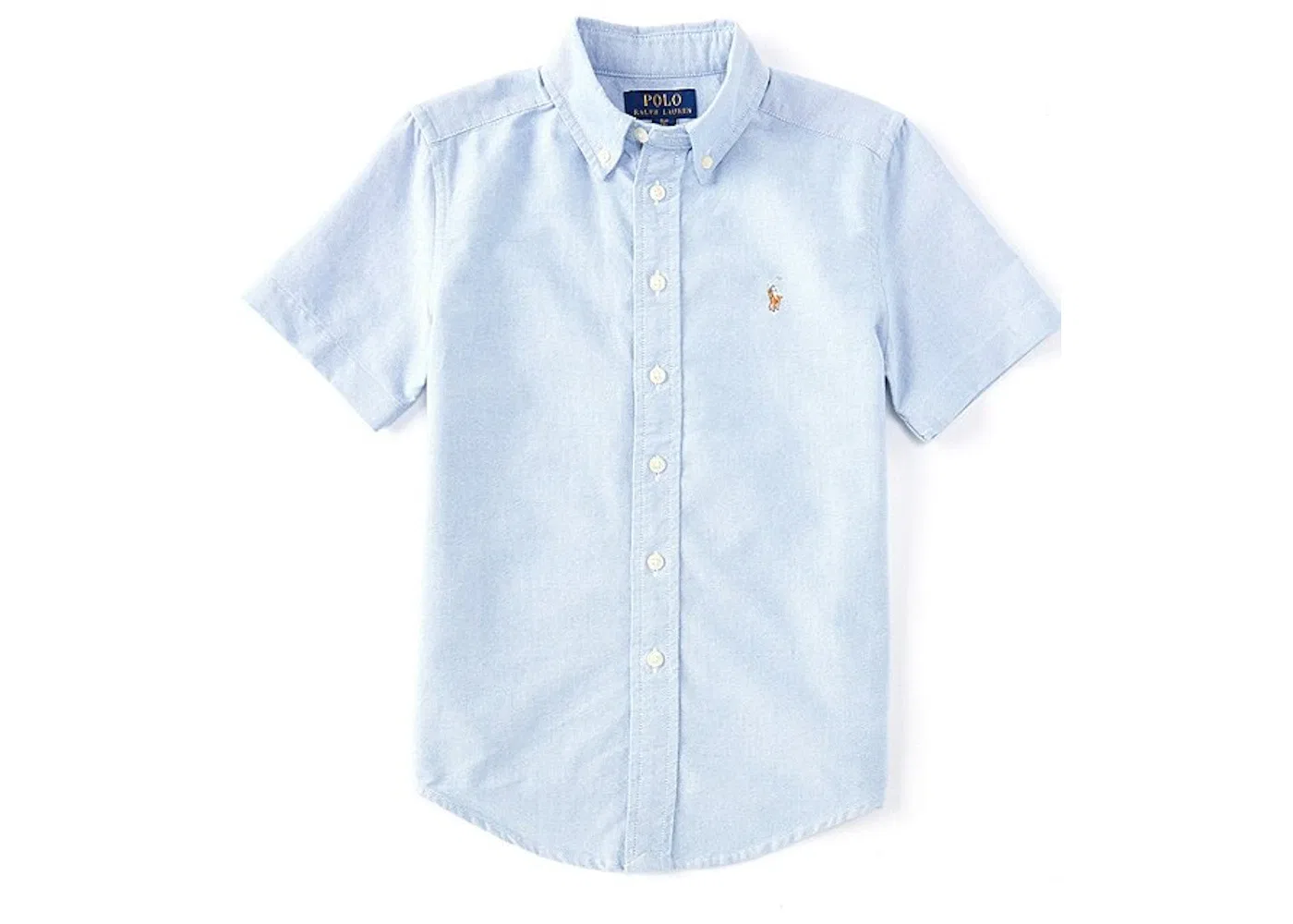 Детская рубашка для мальчиков с коротким рукавом Oxford Sport Solid Polo Ralph Lauren, синий