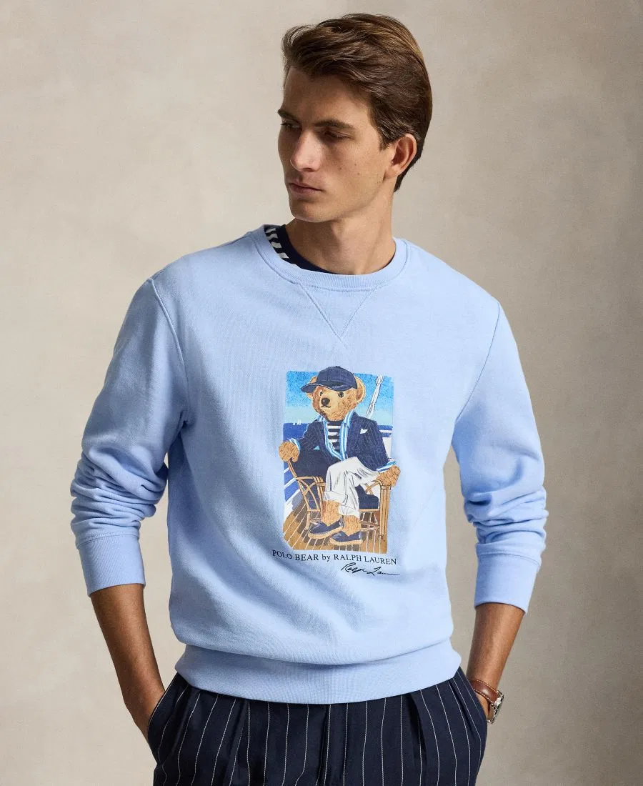 Свитшот с длинным рукавом Polo Ralph Lauren, Newport Bear/Office Blue