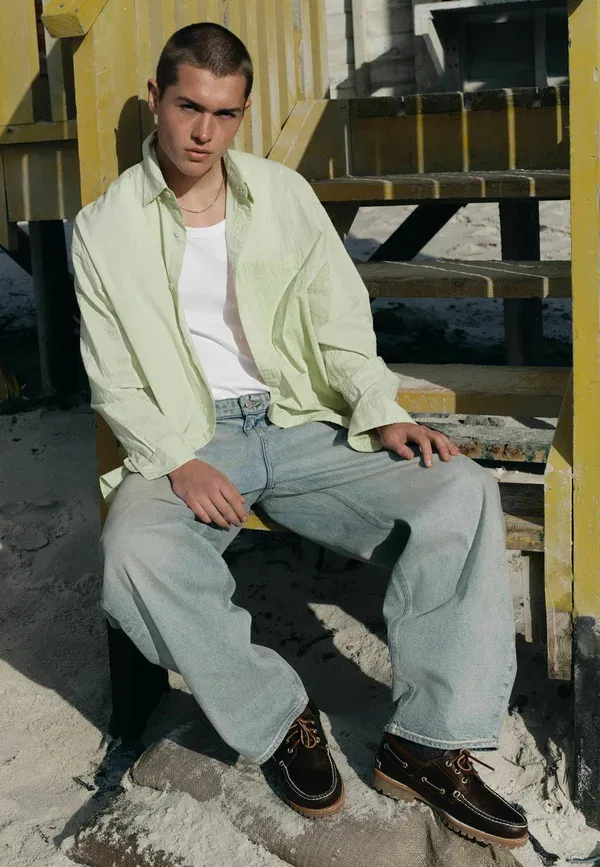 Джинсы деним Regular fit - edit balloon jeans - baggy jeans Next, light blue, светло-голубой