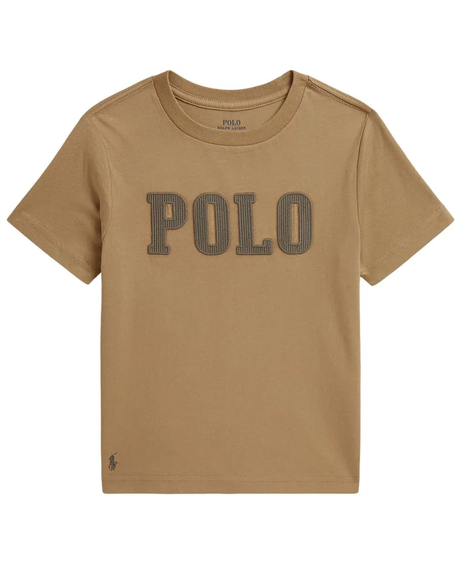 Футболка с коротким рукавом, с эмблемой Polo Polo Ralph Lauren, Camel