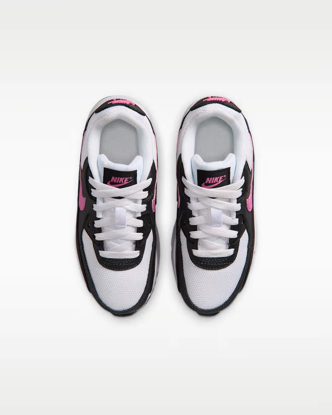 Детская обувь Nike Air Max 90, White/Black/Anthracite/Playful Pink — фото 4