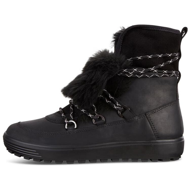 

Зимние ботинки женские черные Ecco