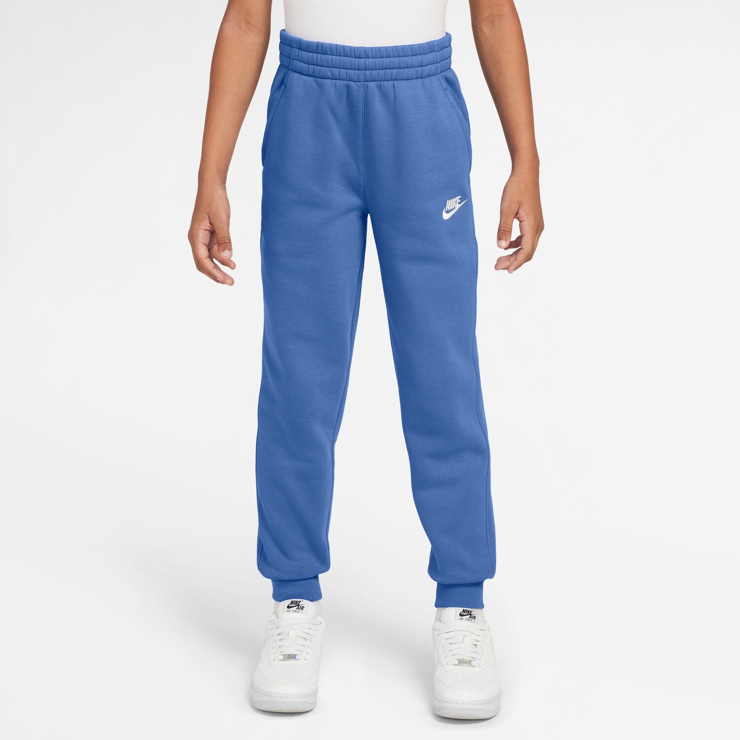 Nike Sportswear Брюки с сужением 'Club Fleece' в синем цвете — фото 3