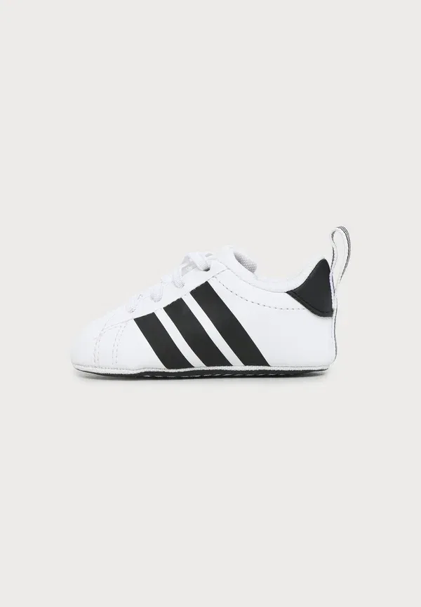 Детские туфли Grand Court Crib унисекс - первые туфли Adidas Performance, белый/черный