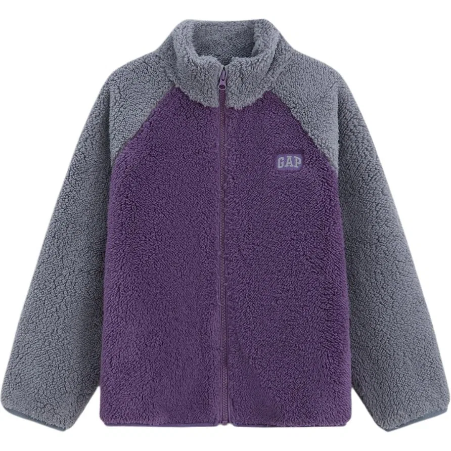 Детский свитшот с воротником-стойкой GAP, Purple Gray