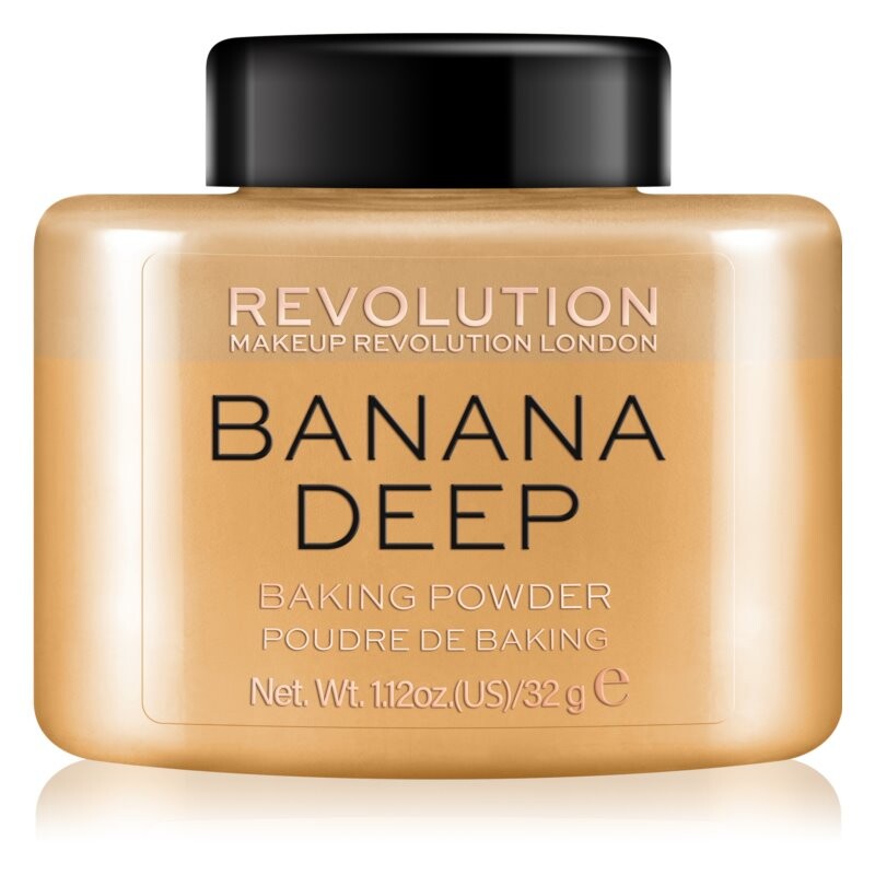 

Рассыпчатая пудра Makeup Revolution Baking Powder, оттенок Banana Deep 32 г