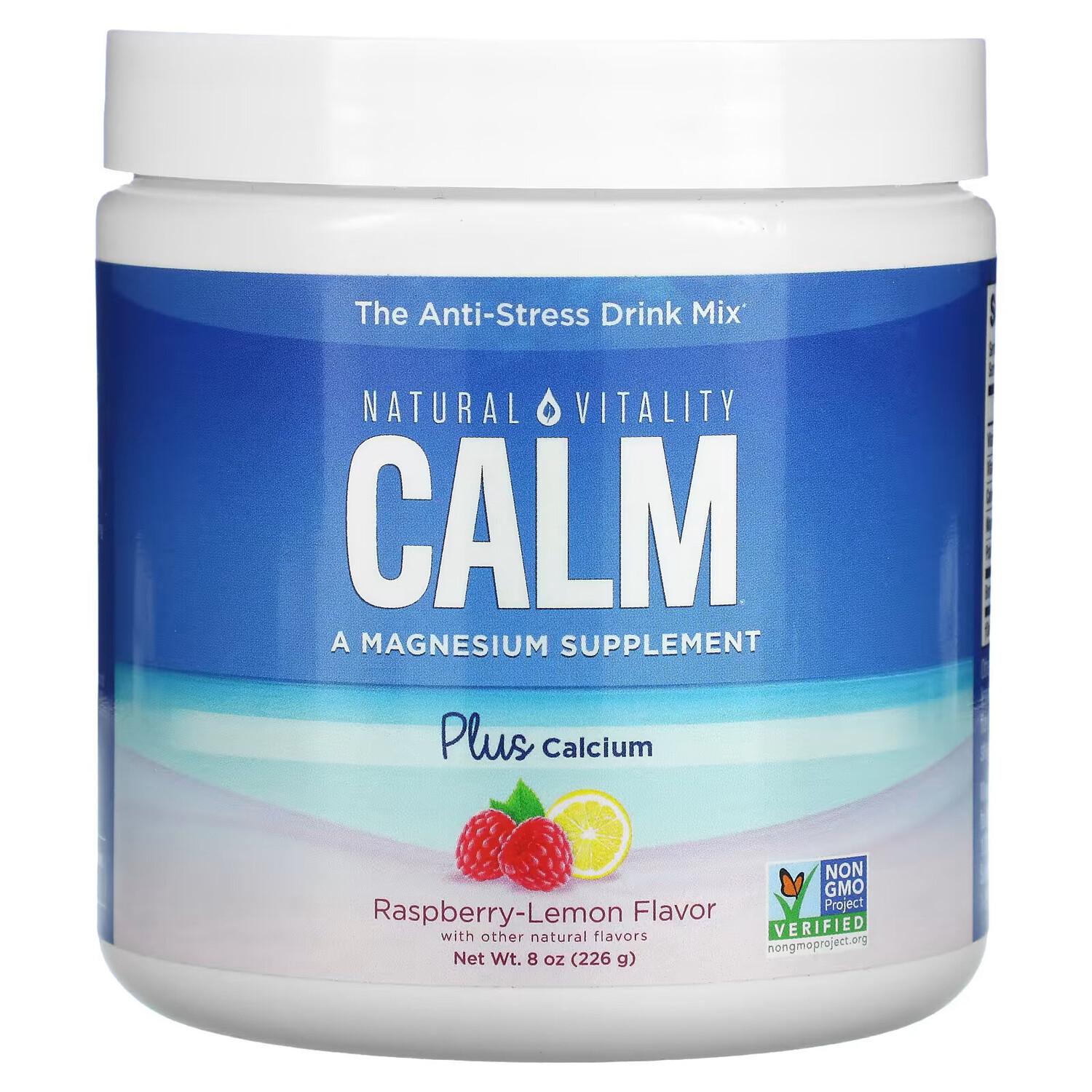 

Natural Vitality, CALM, антистрессовая смесь для напитков, с кальцием, малина и лимон, 226 г (8 унций)