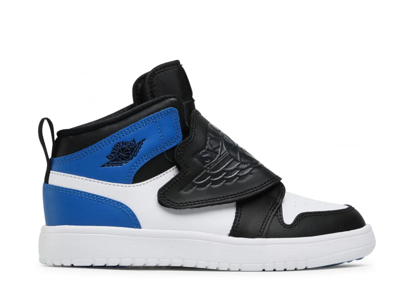 Детские кроссовки с контрастными вставками Sky Jordan 1 Jordan, White/Sport Blue/Black