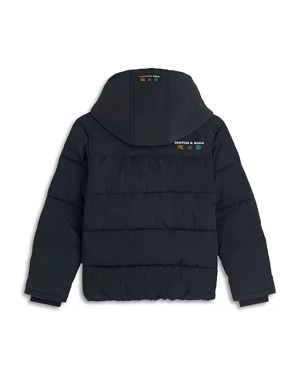 Детская куртка-пуховик для мальчиков с капюшоном Scotch & Soda, Sky Captain — фото 2
