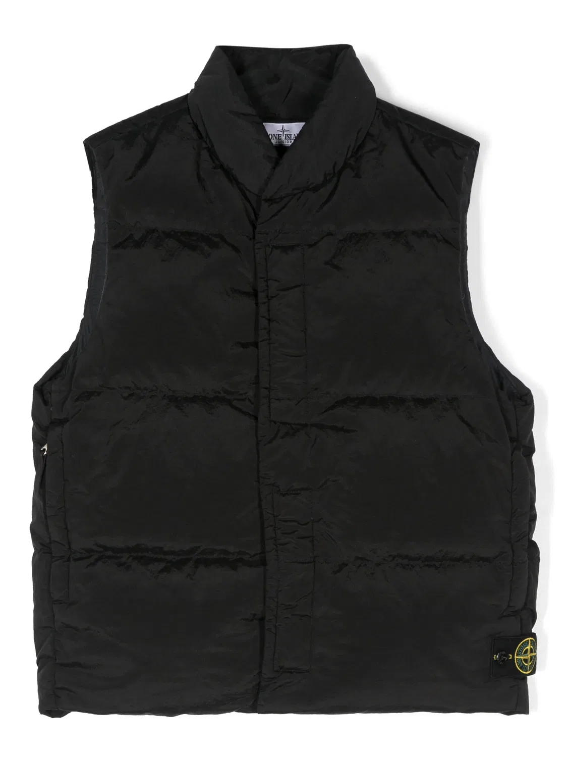 Пуховка с логотипом Stone Island, черный