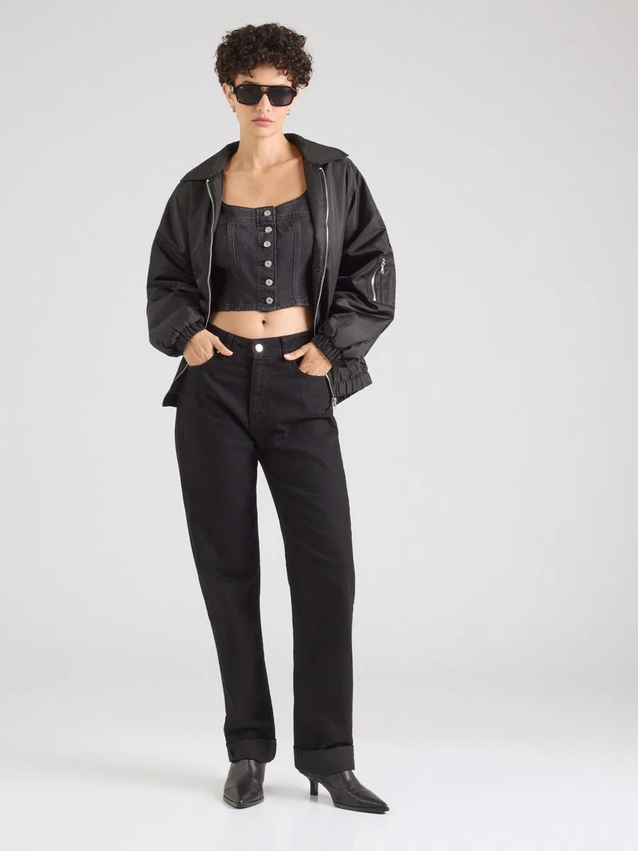 Блузка LEVI'S 'AUDRA' из черного денима — фото 4