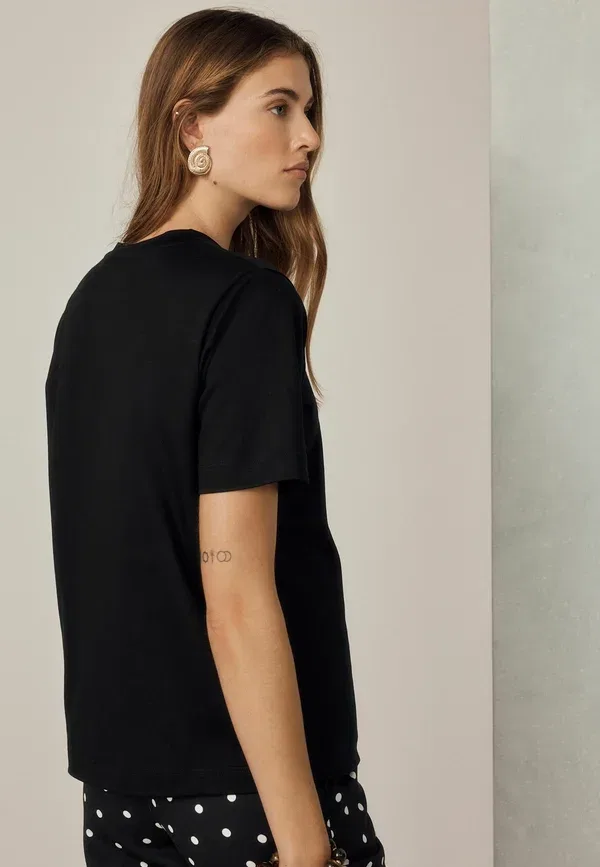 Футболка хлопковая Regular fit Next, черный — фото 3