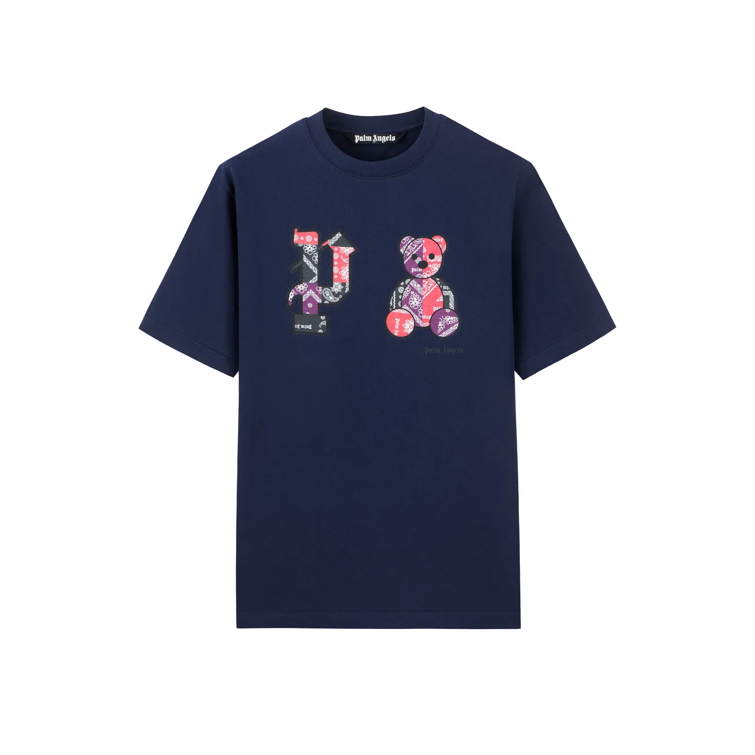 Детская футболка с коротким рукавом Navy Blue Unisex PALM ANGELS
