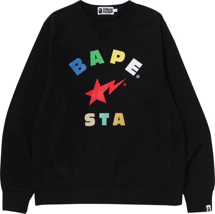 

Толстовка BAPE Sta Crewneck 'Black', черный