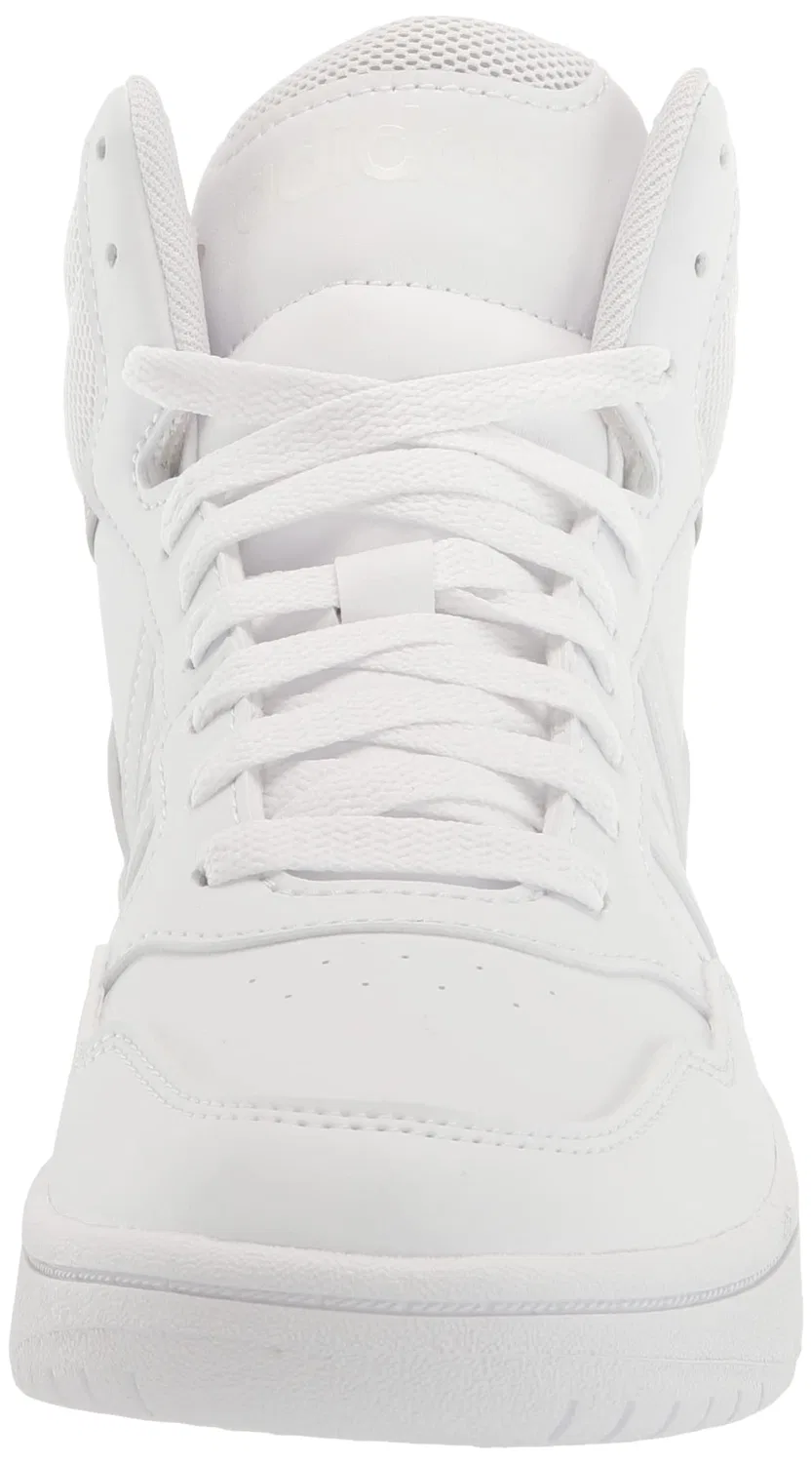 Детские кроссовки для мальчиков и девочек с высоким голенищем Adidas, White White Grey — фото 2