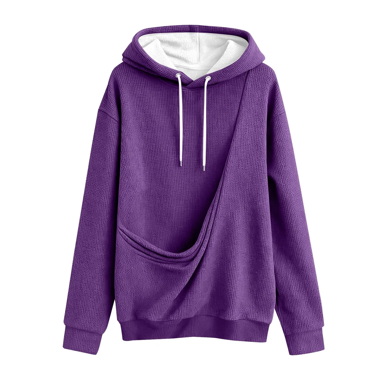 Женский худи с карманом-кенгуру Cat Hoodie, z11 purple — фото 3