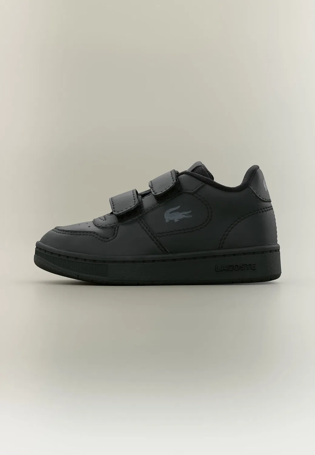 Детские кроссовки на липучках, унисекс Lacoste, Black