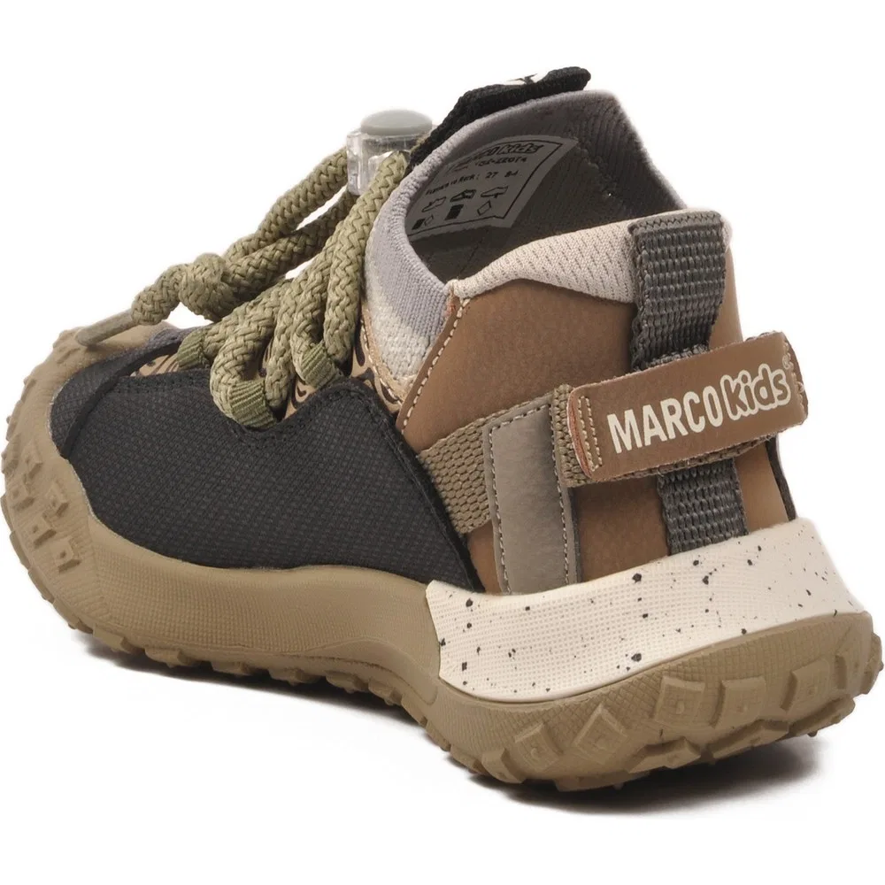 Детские спортивные кроссовки с нескользящей подошвой, Black Vizon, Marcokids 22674 Marco Kids — фото 4