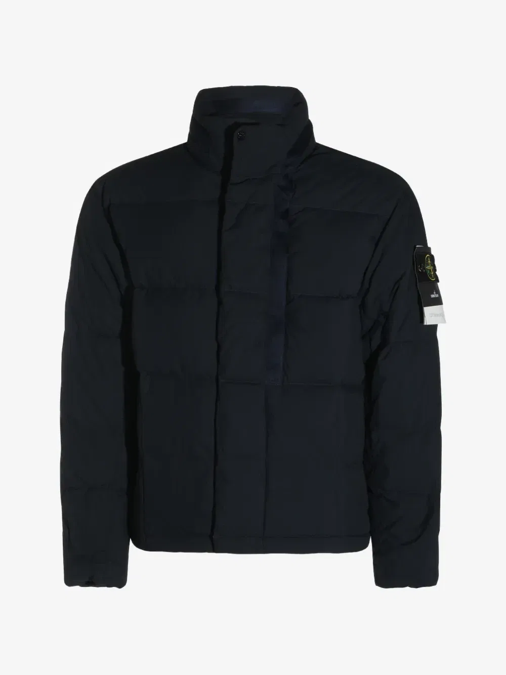 Стеганая куртка с логотипом Stone Island, синий