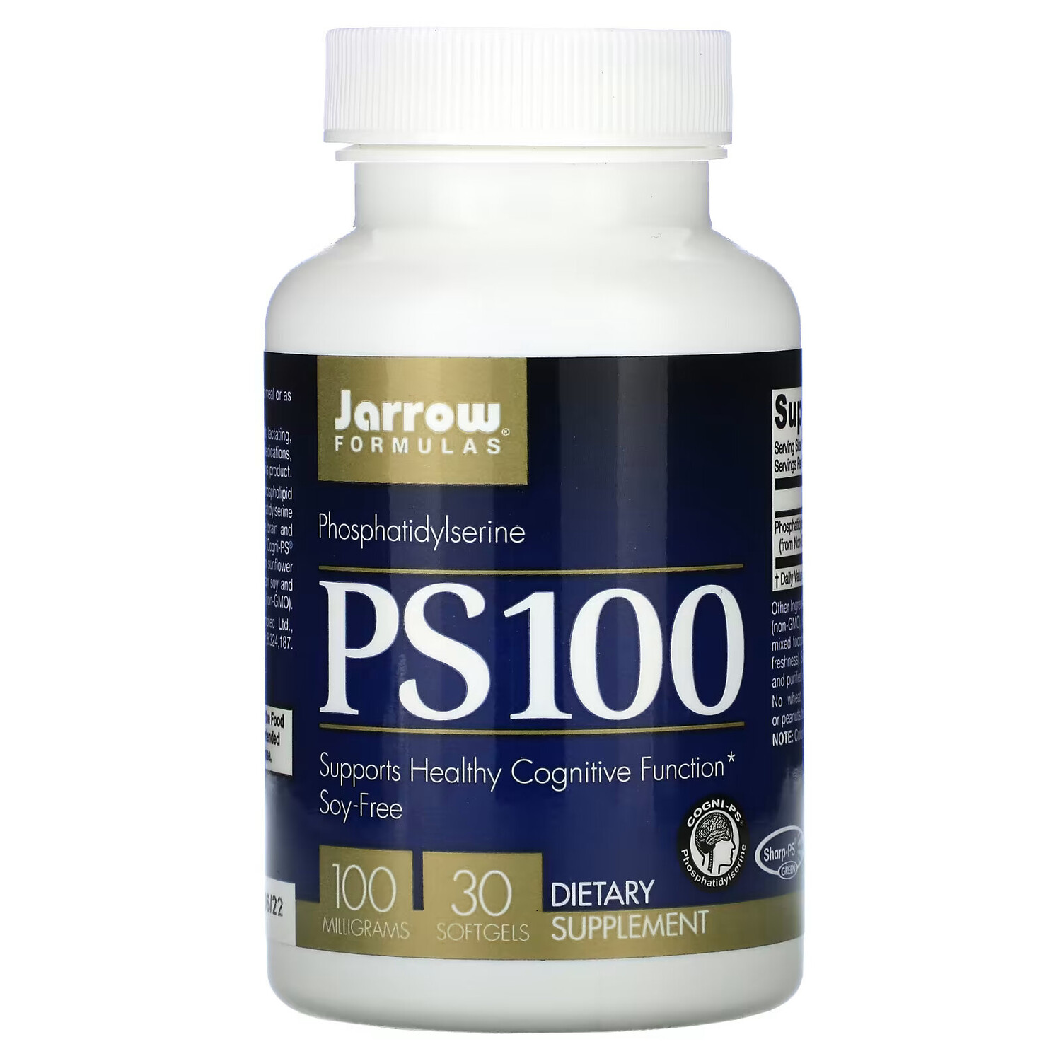 

Jarrow Formulas, ФС 100 (фосфатидилсерин), 100 мг, 30 мягких таблеток