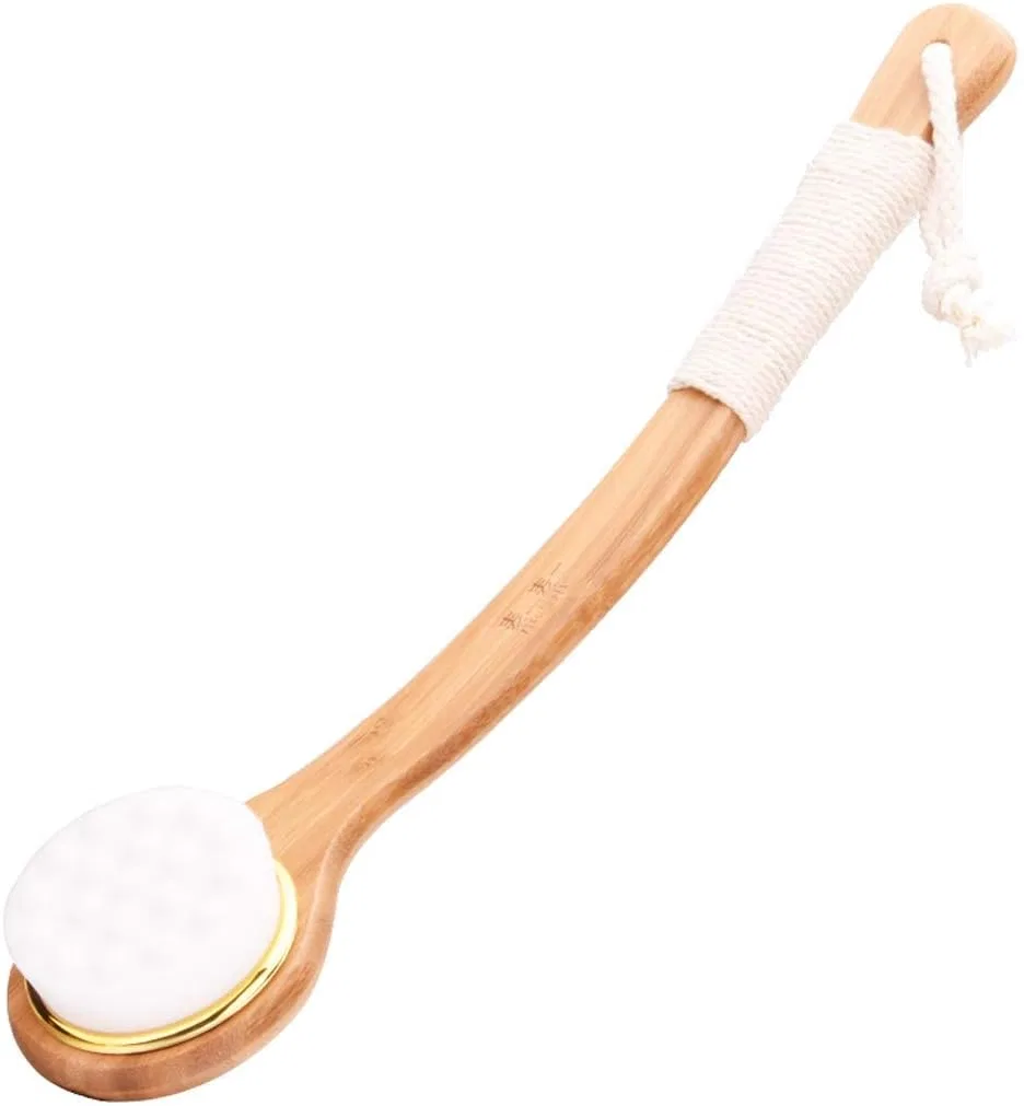 Щетка для тела Bath Brush, дерево+люфа+щетина кабана, 38x7.5 см Wyrkyp