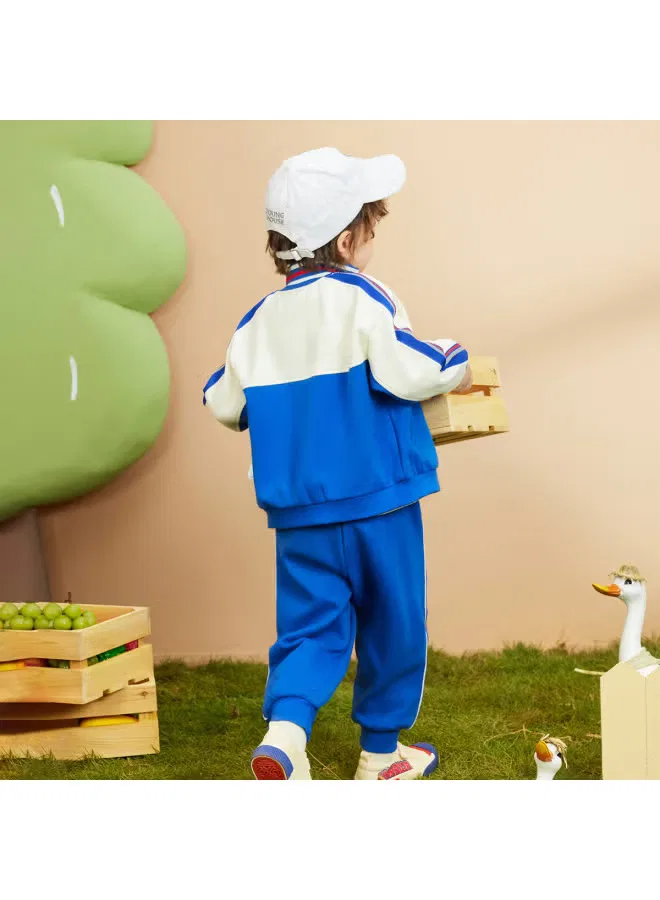 Комплект кардиган и джоггеры для мальчиков Peppa Pig, синий — фото 4