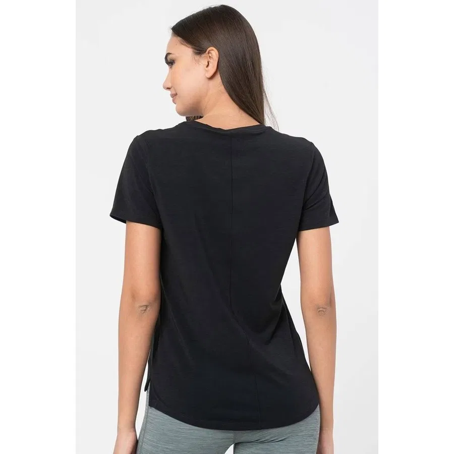 Женская футболка с длинным рукавом Nike Dri Fit Uv One Luxe, Черный — фото 2