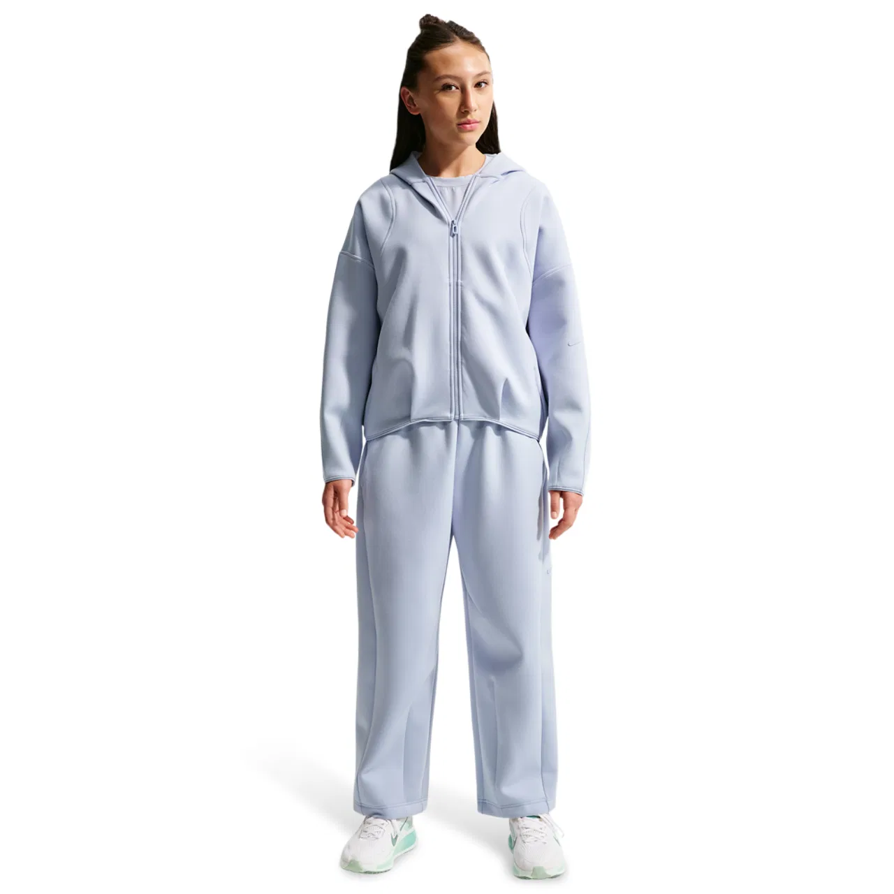 Худи для девочек Therma-FIT TechFit Knit FZ Nike, цвет Ghost — фото 3