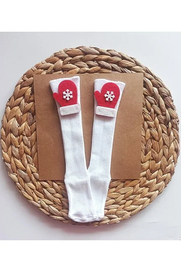 Детские носки для девочек и мальчиков с новогодним принтом Panowill Design, Felt Glove