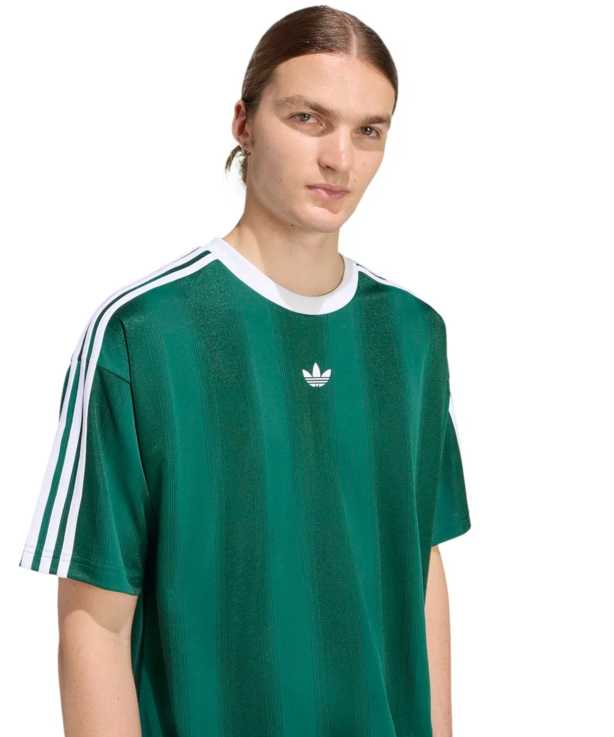 Мужской джерси-джемпер с жаккардовым узором Adidas Green — фото 3